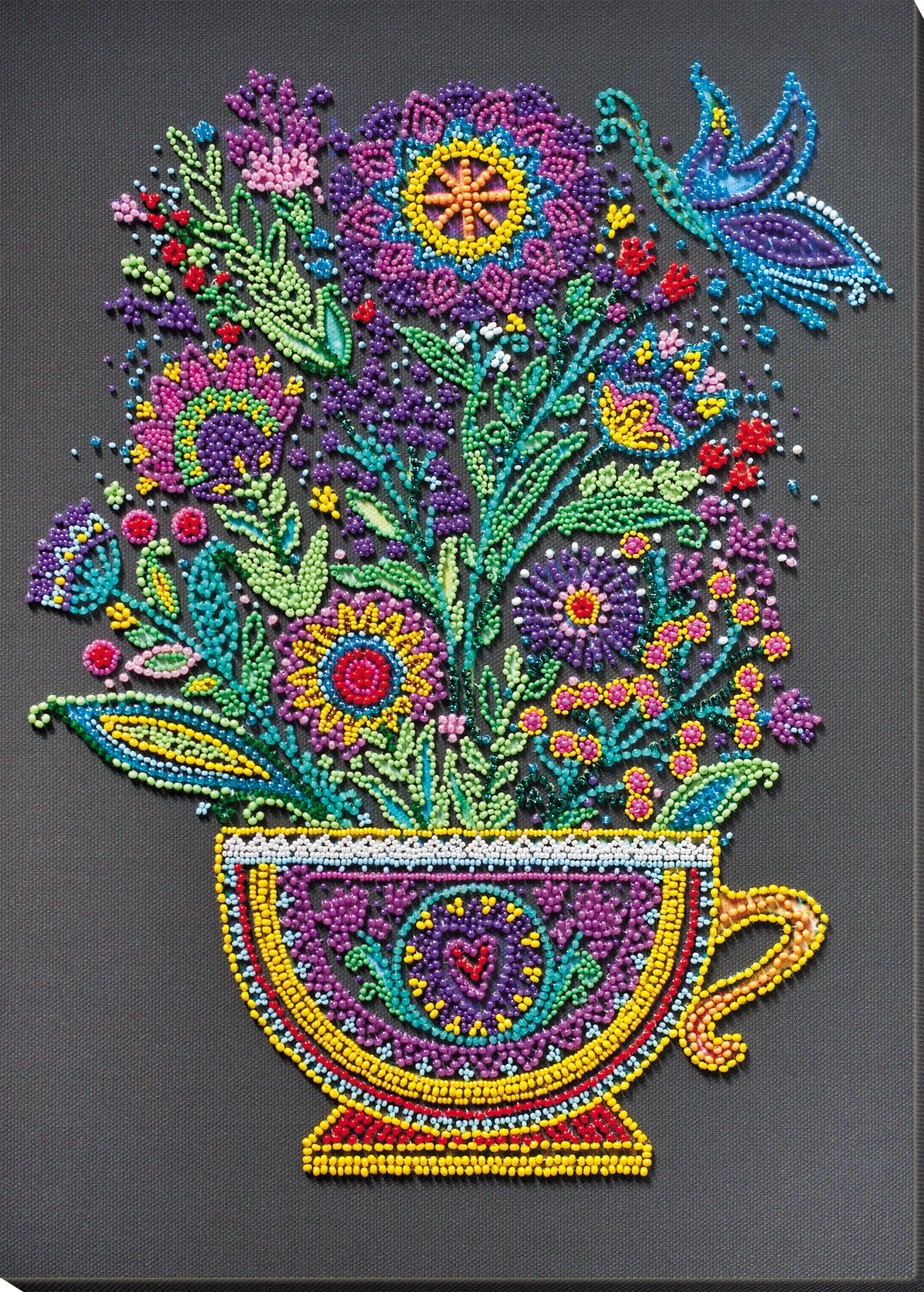 Bead Embroidery Kit Main Bead Embroidery Kit Cup of happiness