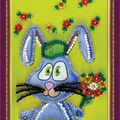 Postcards Bead Embroidery Kit Man's man – 1