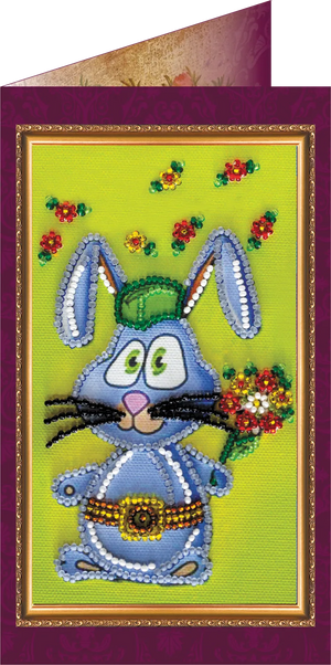 Postcards Bead Embroidery Kit Man's man – 1