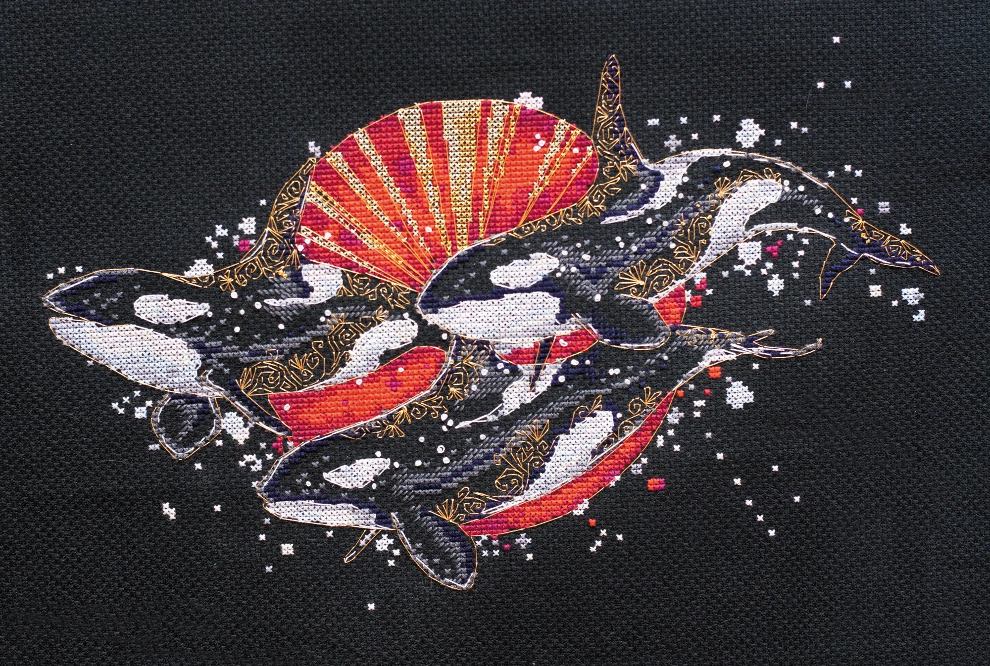 Cross Stitch Kit Cross-stitch kits Killer whales