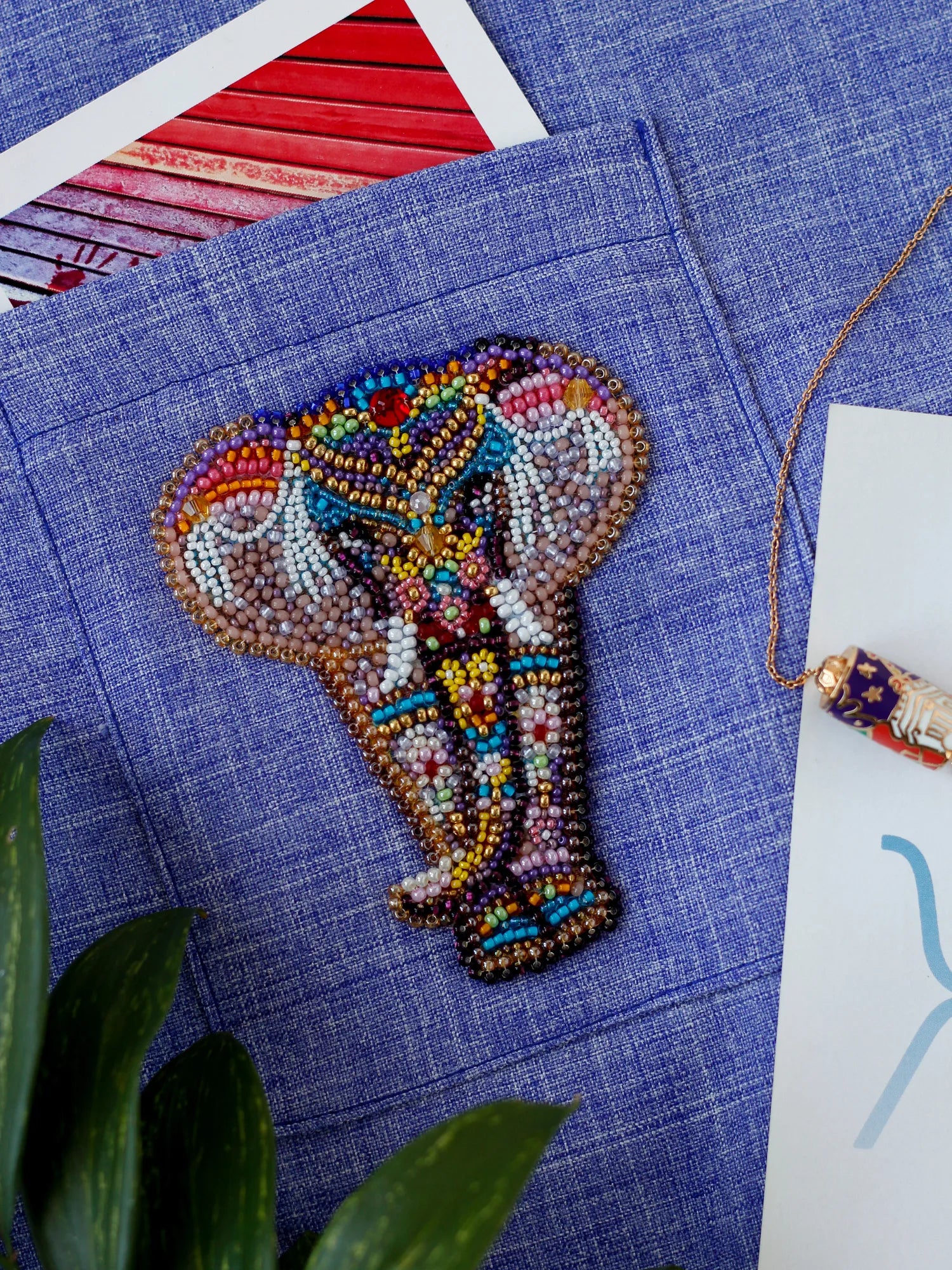 Bead Embroidery Kit On Clothes Decoration Miracle of India-A