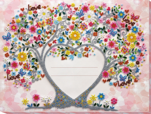 Bead Embroidery Kit Main Bead Embroidery Kit Wedding certificate