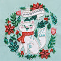 Bead Embroidery Kit Mini Bead embroidery kit Kitty in a scarf