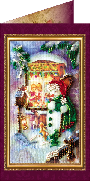 Postcards Bead Embroidery Kit Postcard Bead embroidery kit Happy New Year – 5