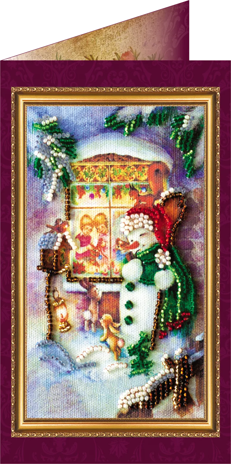 Postcards Bead Embroidery Kit Postcard Bead embroidery kit Happy New Year – 5