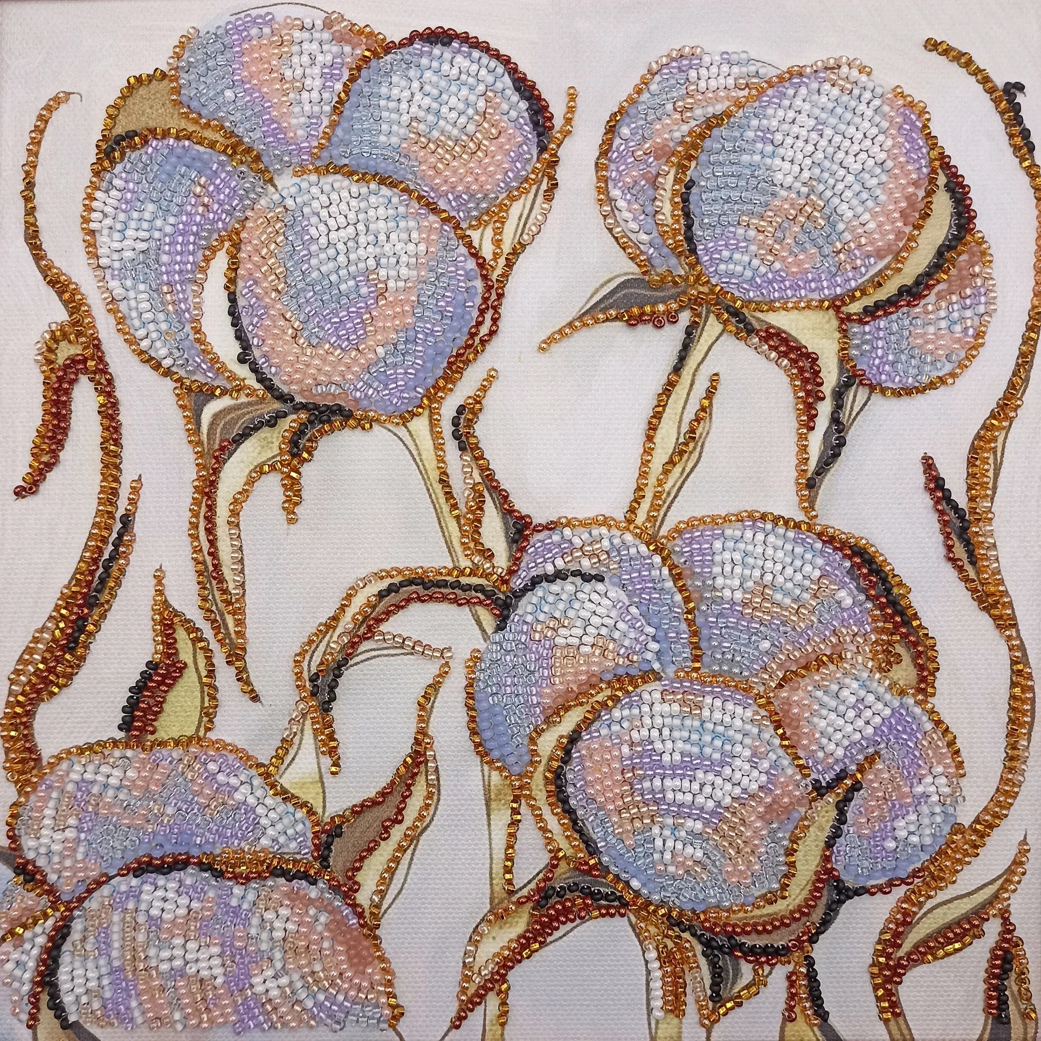 Bead Embroidery Kit Mid-sized bead embroidery kit Gentle touch