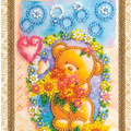 Postcards Bead Embroidery Kit Postcard Bead embroidery kit A clearing in the flowers