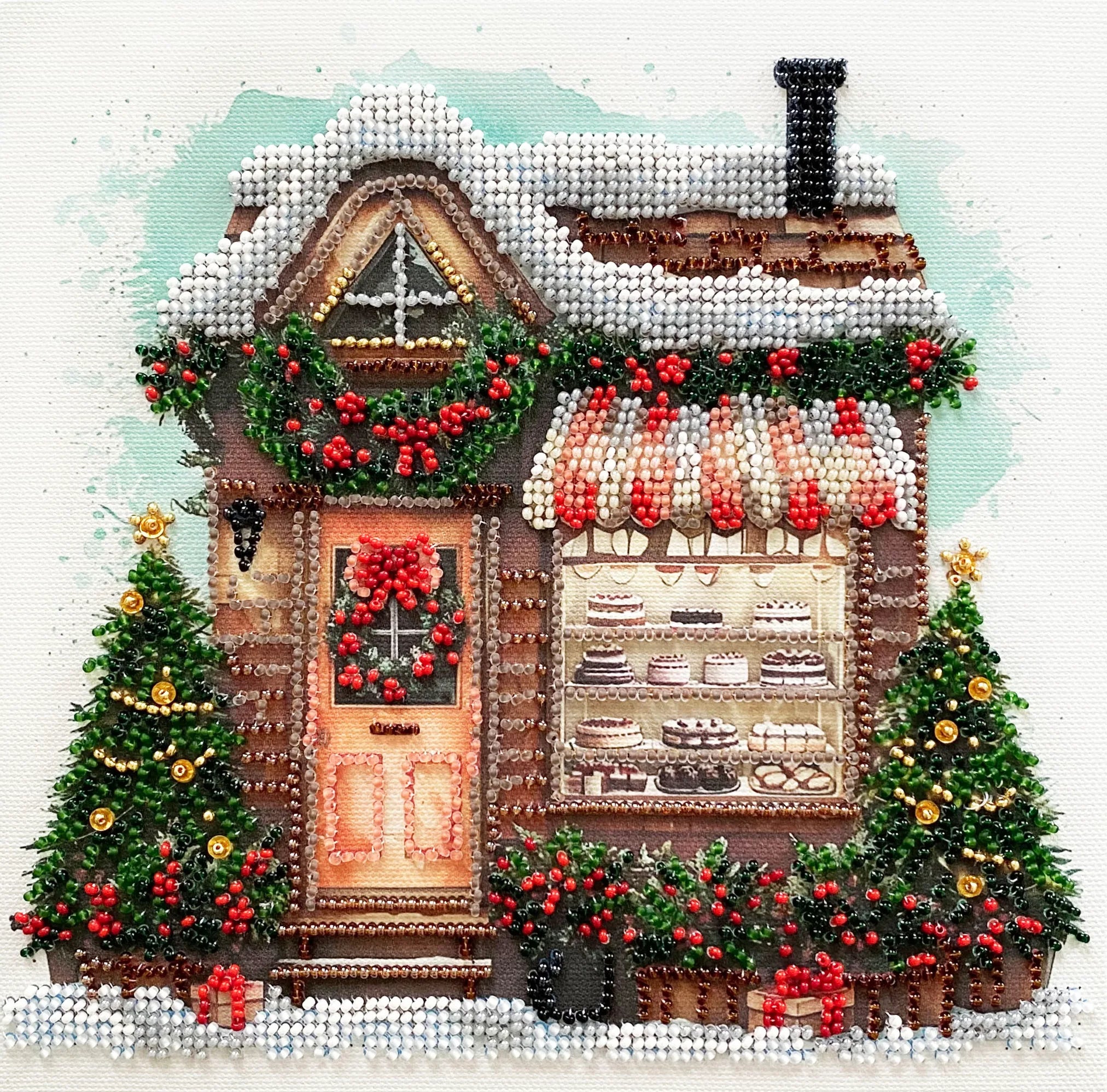 Bead Embroidery Kit Mid-sized bead embroidery kit Time to Celebrate