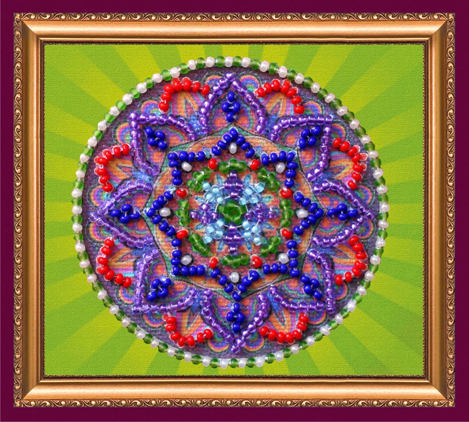 Magnets Bead Embroidery Kit Magnets Bead embroidery kit Oriental pattern - 2