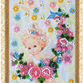Postcards Bead Embroidery Kit Postcard Bead embroidery kit Present angel