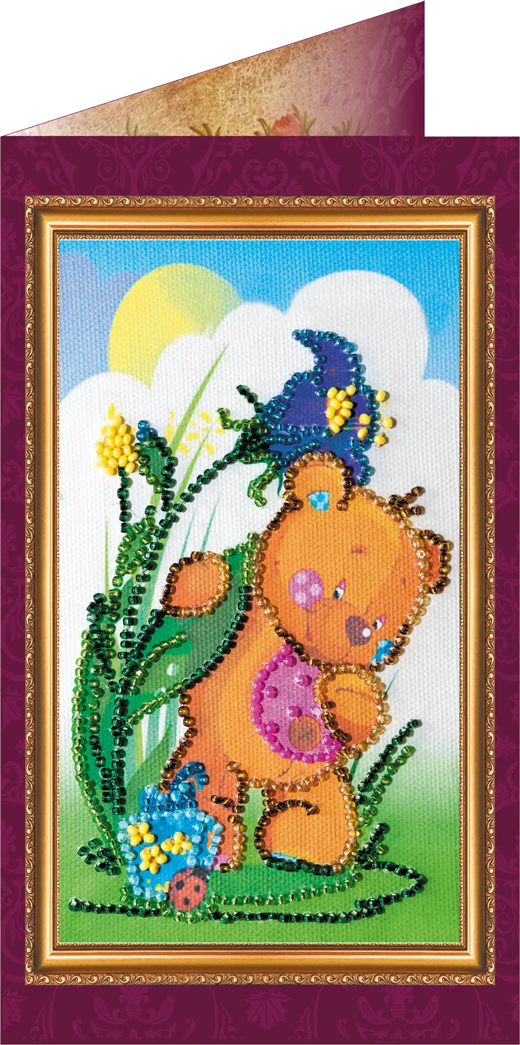 Postcards Bead Embroidery Kit Postcard Bead embroidery kit Happy 8th of March (Women's Day) – 6
