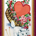 Postcards Bead Embroidery Kit Postcard Bead embroidery kit With love – 2