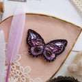 Brooch Embroidery Kit Decoration Purple wave
