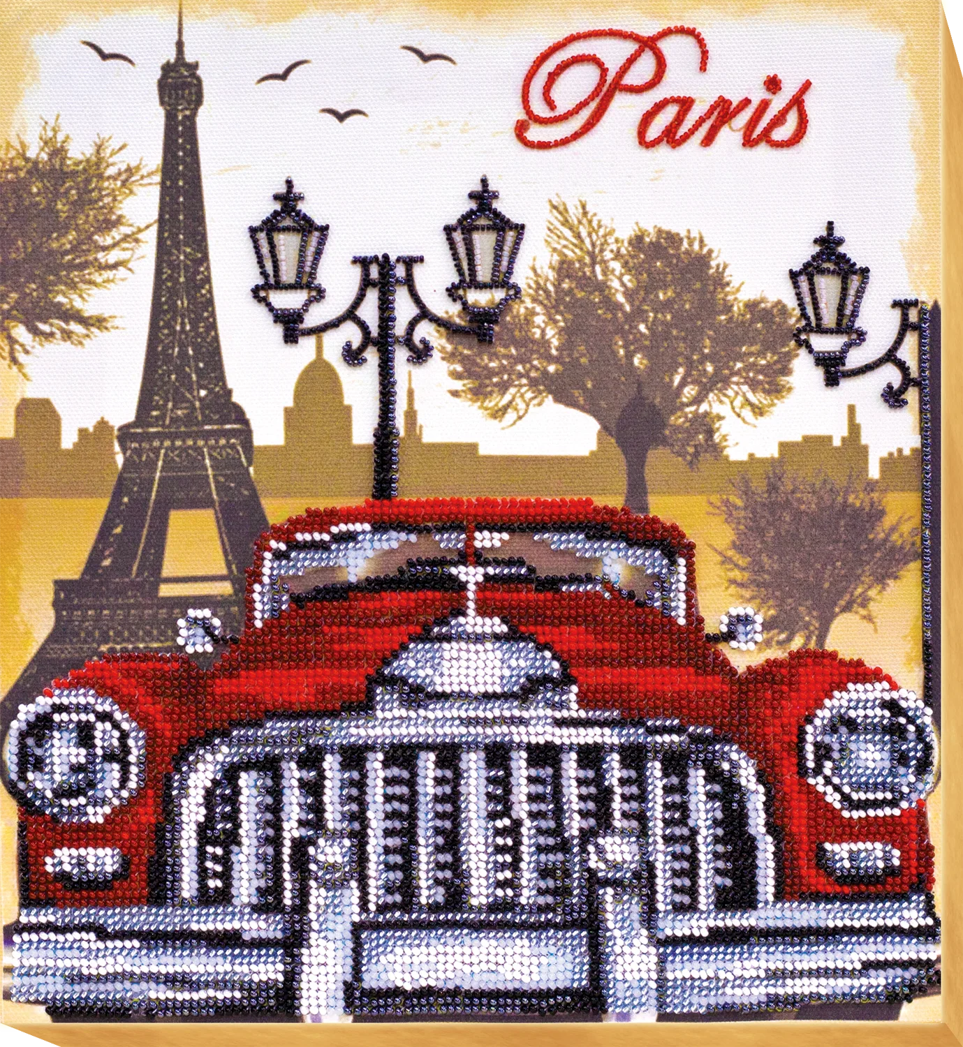 Bead Embroidery Kit Main Bead Embroidery Kit Red and black