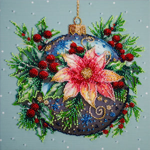 Bead Embroidery Kit Mid-sized bead embroidery kit Christmas glow