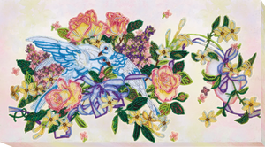 Bead Embroidery Kit Micro Beads Embroidery Kit Doves