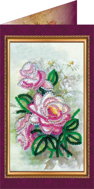 Postcards Bead Embroidery Kit Postcard Bead embroidery kit Happy Anniversary – 1