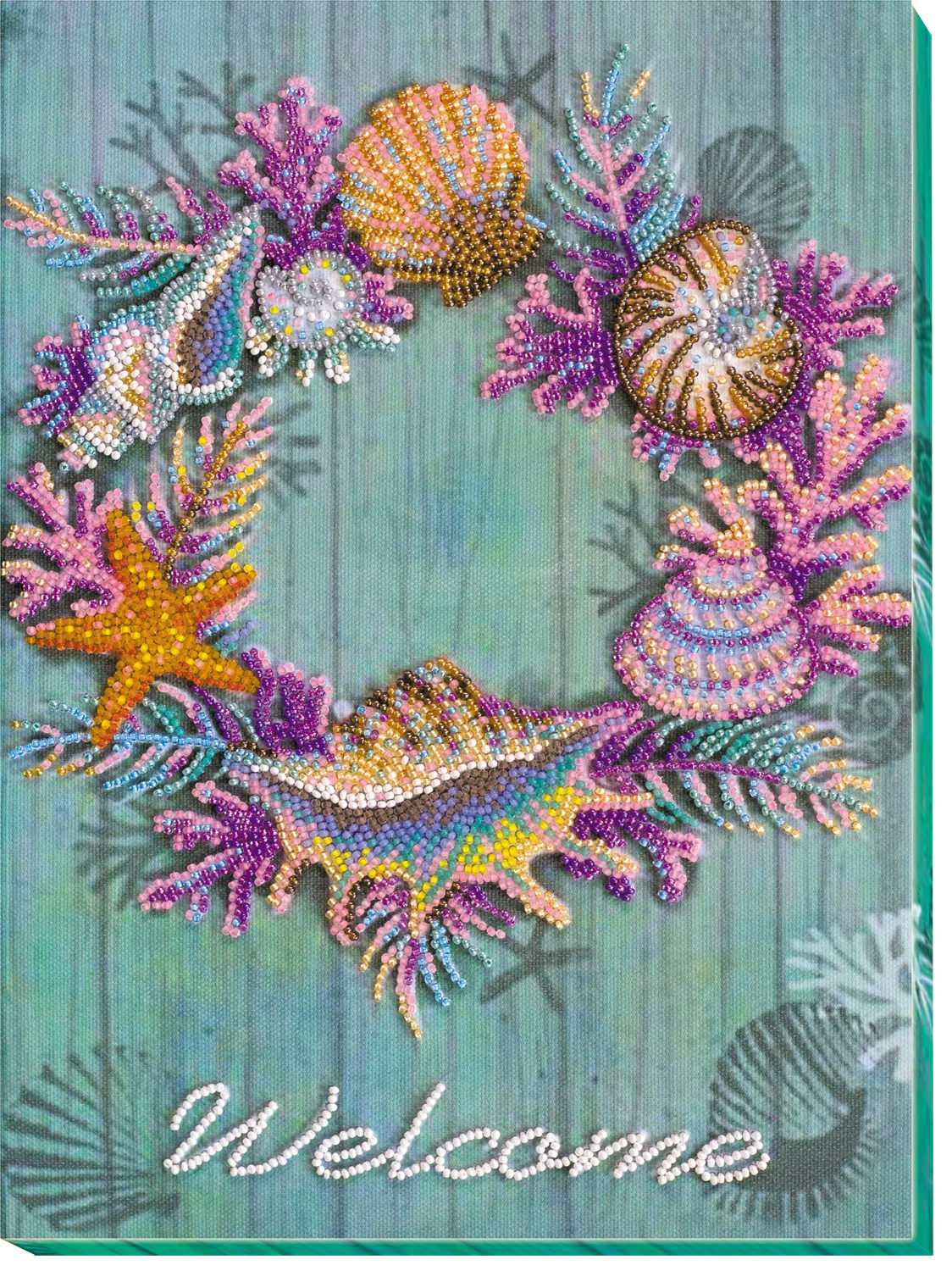 Bead Embroidery Kit Main Bead Embroidery Kit Wreath of shells