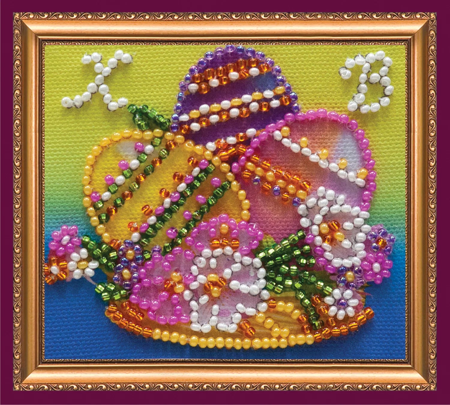 Magnets Bead Embroidery Kit Magnets Bead embroidery kit Easter still-life – 3