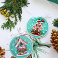 Christmas and New Year Decor Kit Decoration New Year's hous (New Year's and Christmas toys)