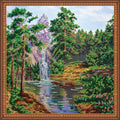 Bead Embroidery Kit Main Bead Embroidery Kit Mountain waterfall