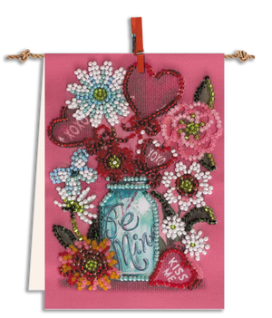 Pennant Bead Embroidery Kit Pennant-kit Bead Embroidery Stay with me
