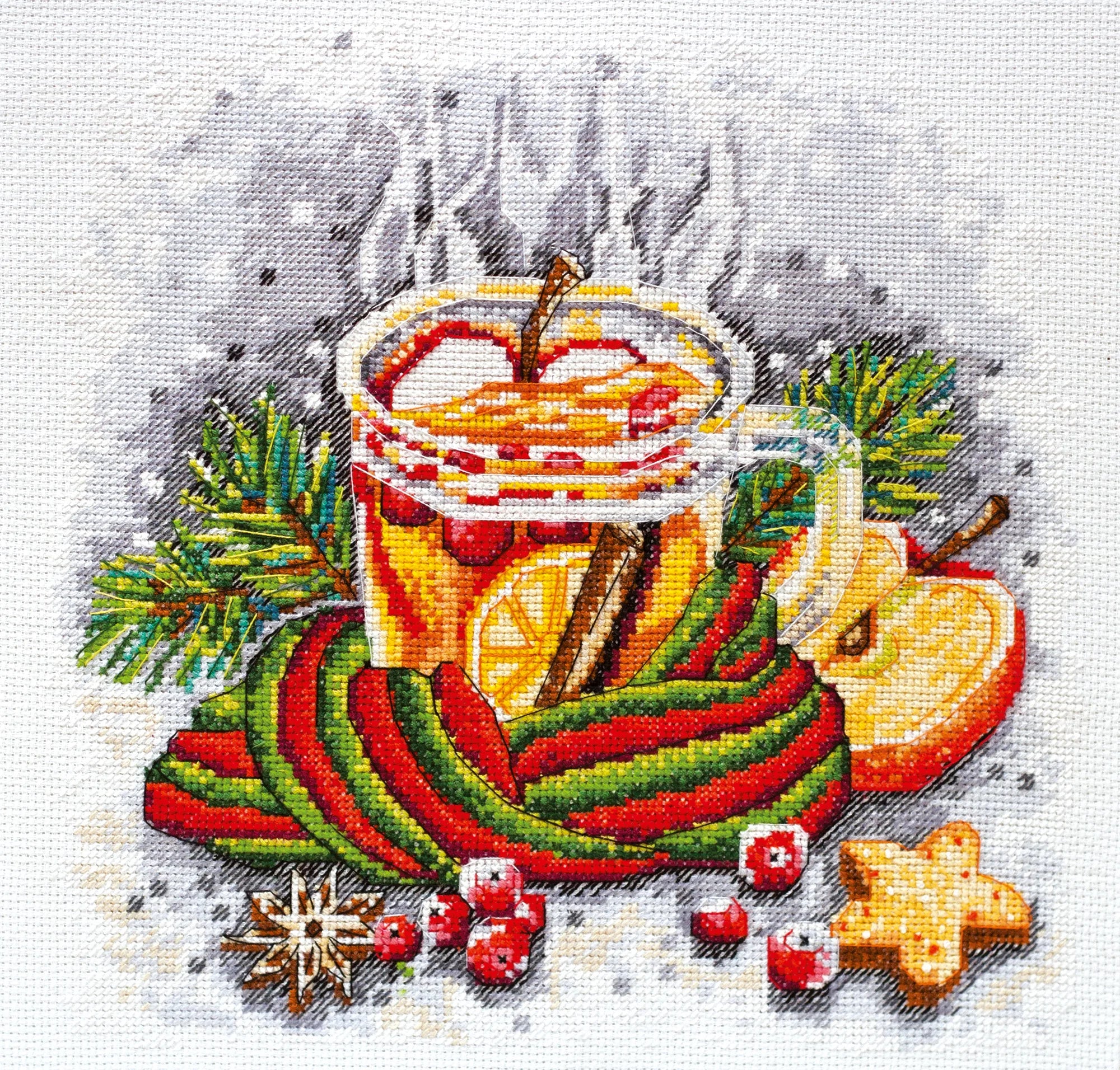 Cross Stitch Kit Cross-stitch kits Winter tea