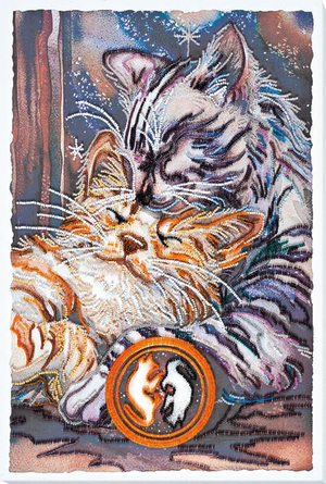 Bead Embroidery Kit Main Bead Embroidery Kit Purring
