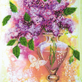 Bead Embroidery Kit Main Bead Embroidery Kit Lilac still life