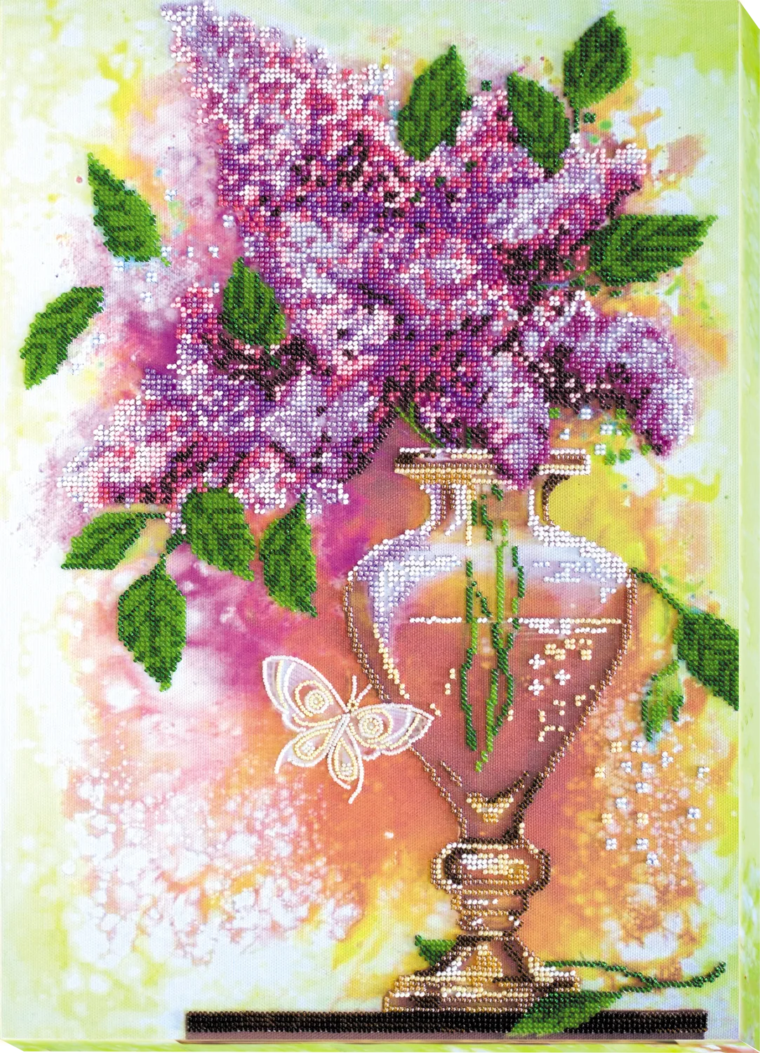 Bead Embroidery Kit Main Bead Embroidery Kit Lilac still life