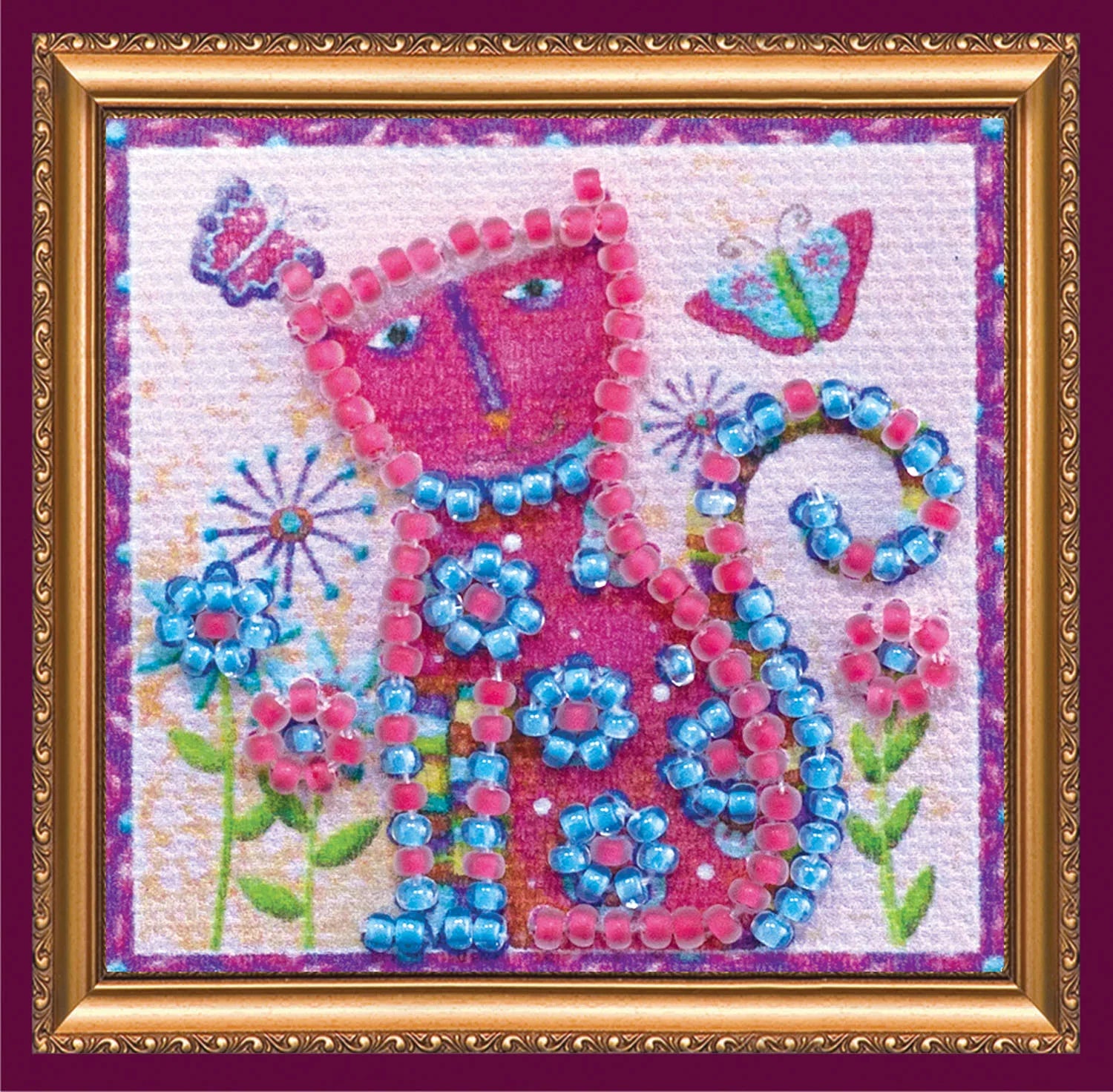 Magnets Bead Embroidery Kit Mini Magnets Bead embroidery kit Оnce was a cat