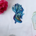 Cross Stitch Kit On Clothes Cross-stitch kits Blue gold-1