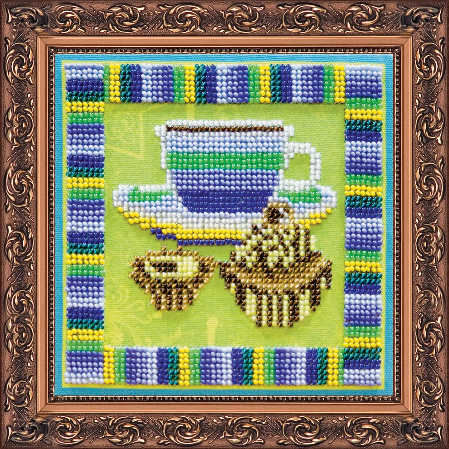 Bead Embroidery Kit Main Bead Embroidery Kit Hot chocolate