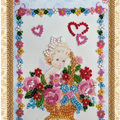 Postcards Bead Embroidery Kit Postcard Bead embroidery kit Flowers by angel