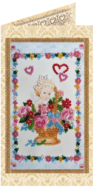 Postcards Bead Embroidery Kit Postcard Bead embroidery kit Flowers by angel