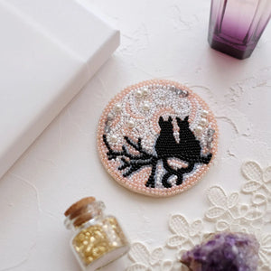 Brooch Embroidery Kit Decoration Moon date