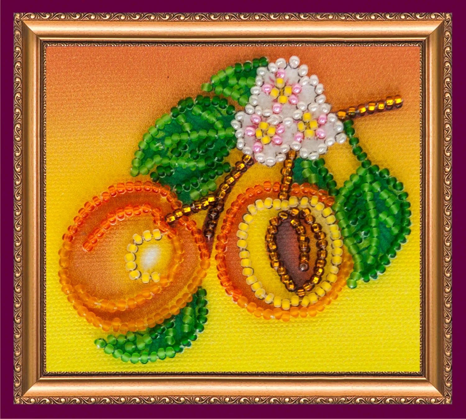 Magnets Bead Embroidery Kit Magnets Bead embroidery kit Apricots