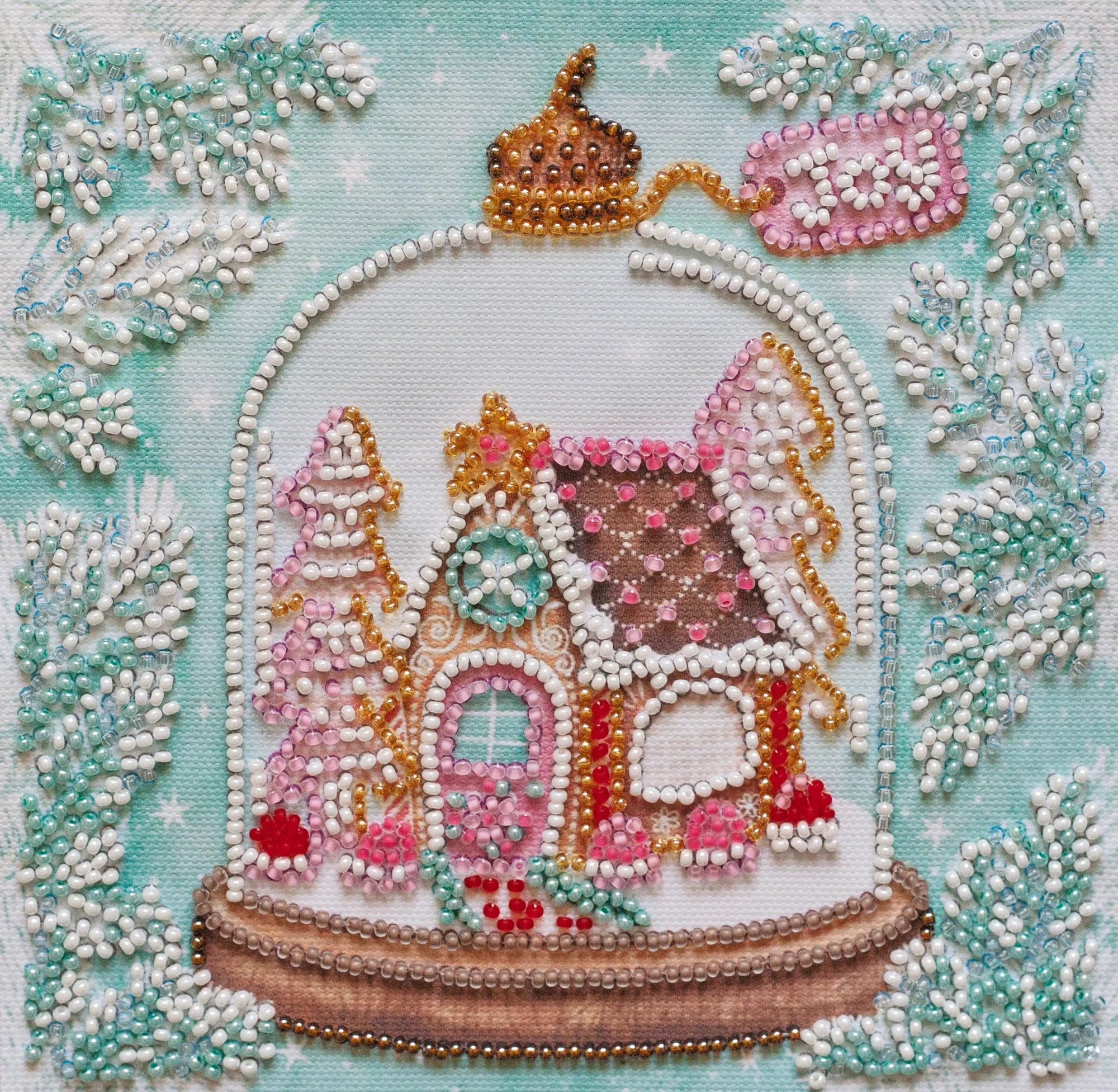 Bead Embroidery Kit Mini Bead embroidery kit Cheerful house