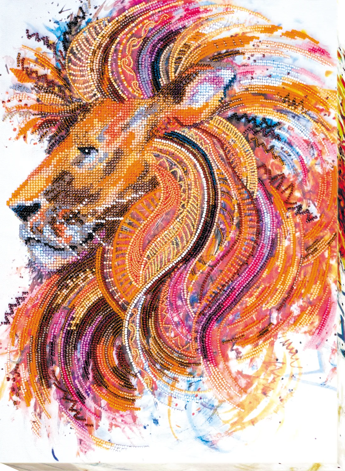 Bead Embroidery Kit Main Bead Embroidery Kit Fire-maned lion
