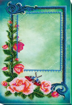 Photo Frame Bead Embroidery Kit Photo frame kit for bead embroidery Photo frame kit for bead embroidery "Luxury"