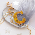 Brooch Embroidery Kit Decoration Letter "C"