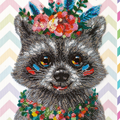 Bead Embroidery Kit Main Bead Embroidery Kit Raccoon wanted