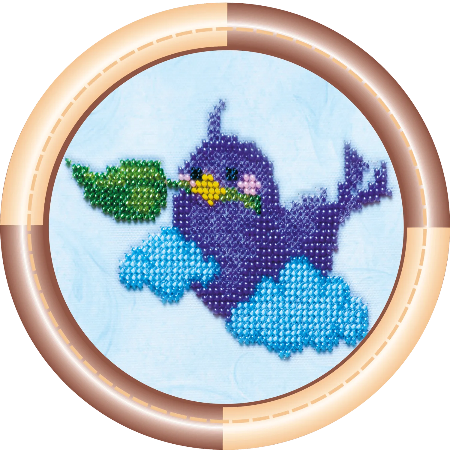 Bead Embroidery Kit Mini Bead embroidery kit Bird
