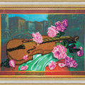 Bead Embroidery Kit Main Bead Embroidery Kit Fresco (Musical display)