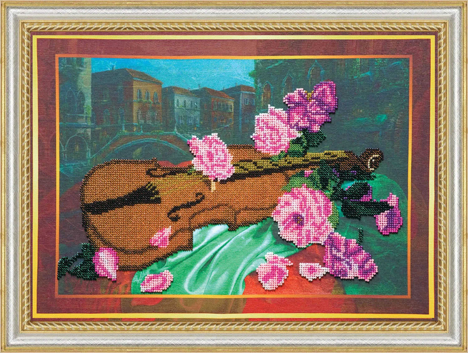 Bead Embroidery Kit Main Bead Embroidery Kit Fresco (Musical display)