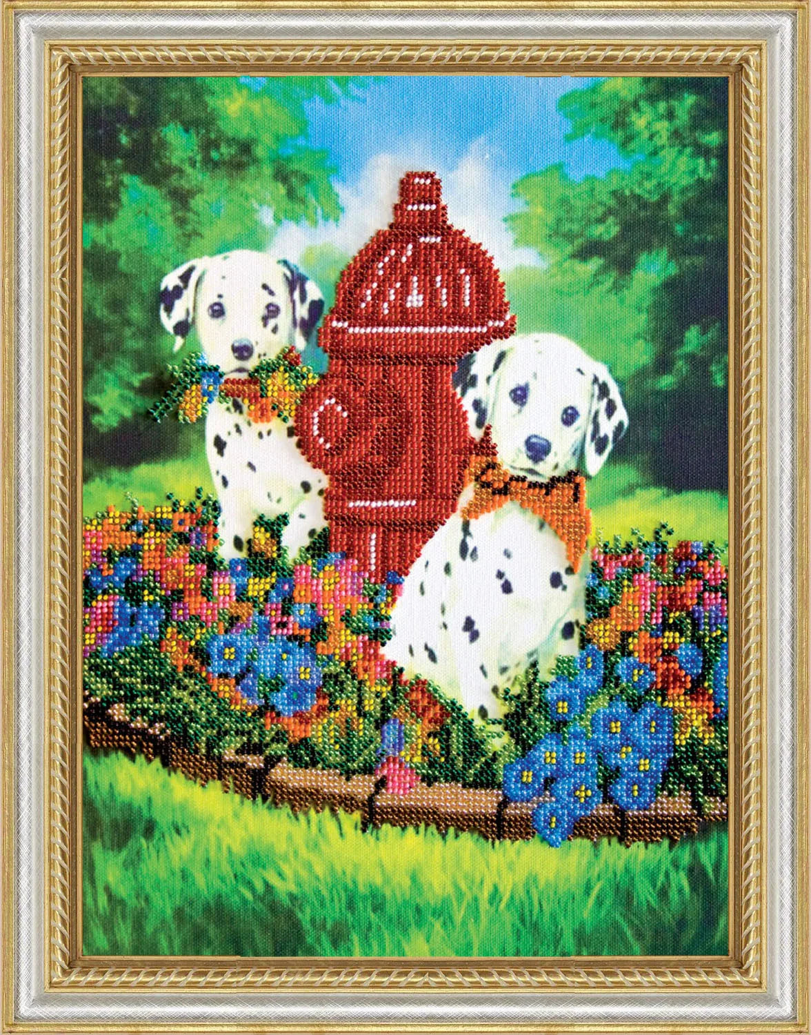 Bead Embroidery Kit Main Bead Embroidery Kit Dalmatians