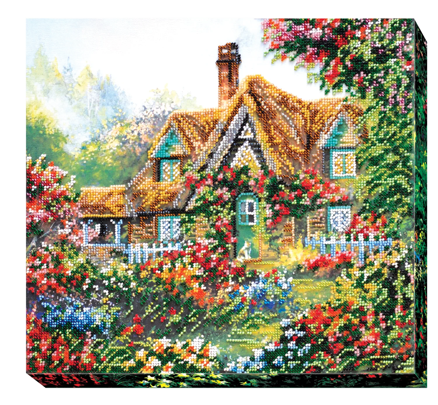 Bead Embroidery Kit Main Bead Embroidery Kit Home Sweet Home