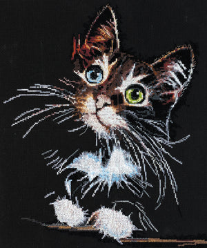 Cross Stitch Kit Cross-stitch kits Fluffy kitten