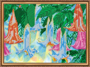 Bead Embroidery Kit Main Bead Embroidery Kit Angel's Trumpet