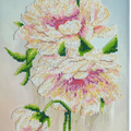 Bead Embroidery Kit Main Bead Embroidery Kit White peonies